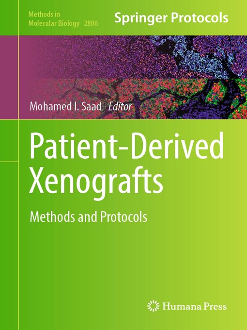 Title details for Patient-Derived Xenografts by Mohamed I. Saad - Available